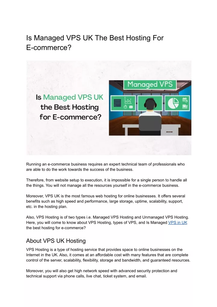 is managed vps uk the best hosting for e commerce