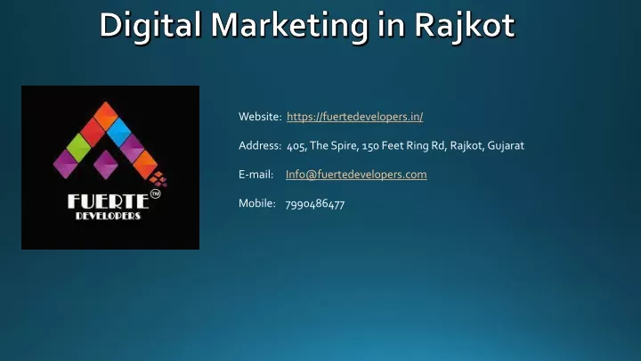 d igital m arketing in r ajkot