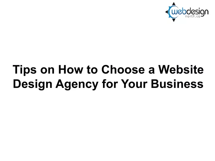 tips on how to choose a website design agency