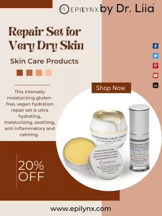 Go Gluten-Free With Epilynx Repair Set For Very Dry Skin