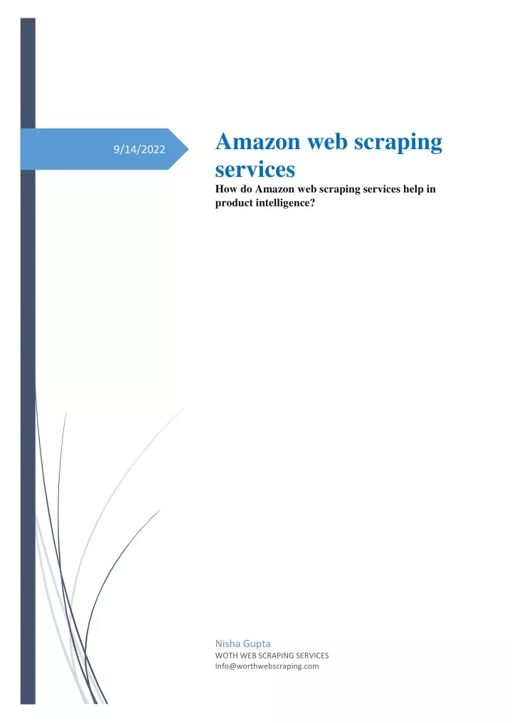 amazon web scraping services how do amazon