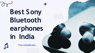 Best Sony Bluetooth earphones in India