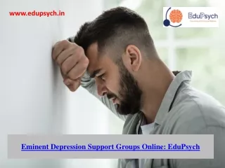Best Depression Help Groups Online: EduPsych