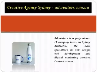 Creative Agency Sydney - adcreators.com.au