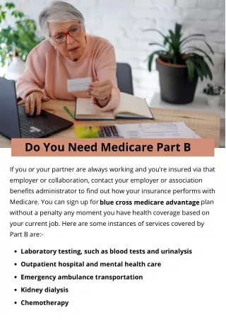 do you need medicare part b