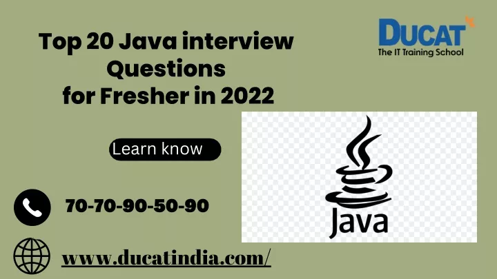 top 20 java interview questions for fresher