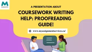 Coursework Writing Help Proofreading Guide!