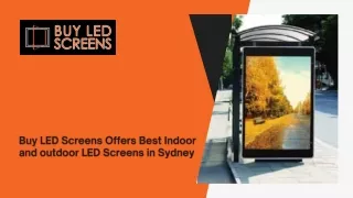 Buy LED Screens Offers Best Indoor and outdoor LED Screens in Sydney
