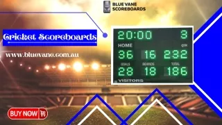 Get the best Cricket Scoreboards at an affordable price - Blue Vane Scoreboards