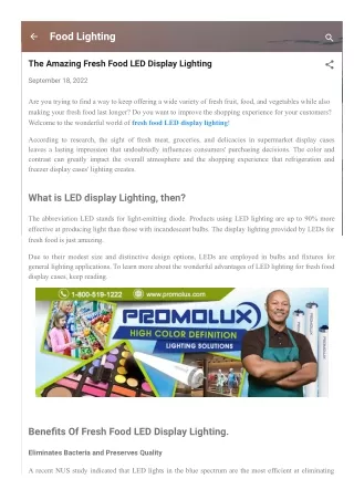 food lighting