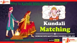 why is kundli matching important