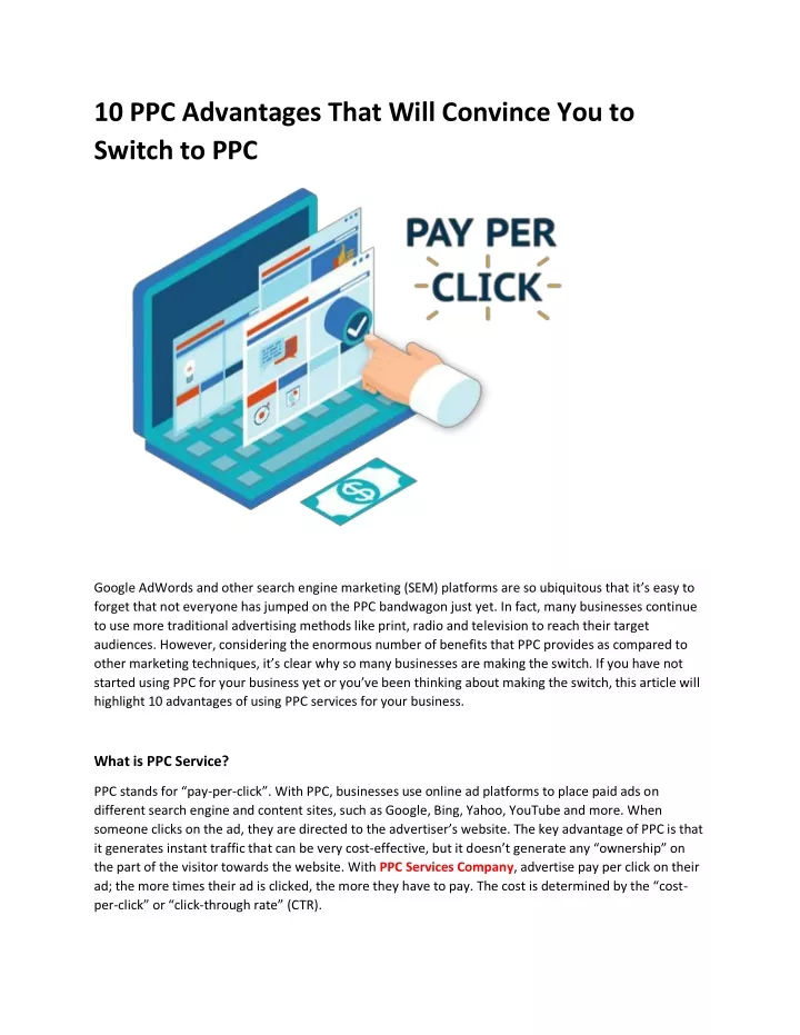 10 ppc advantages that will convince