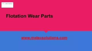 flotation wear parts