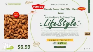 almonds badam raw 250g mandi