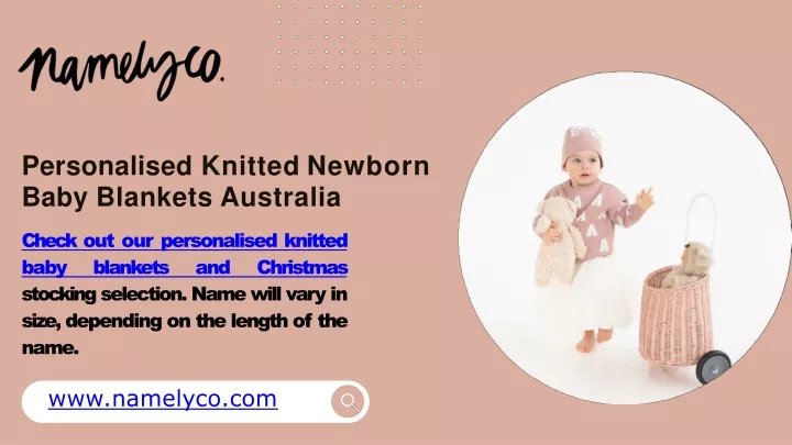 personalised knitted newborn baby blankets australia
