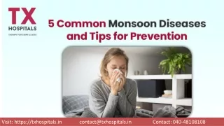 5 Common Monsoon Diseases and Tips for Prevention | Tx Hospitals