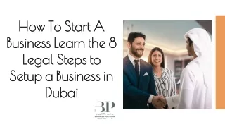 How To Start A Business Learn the 8 Legal Steps to Setup a Business in Dubai