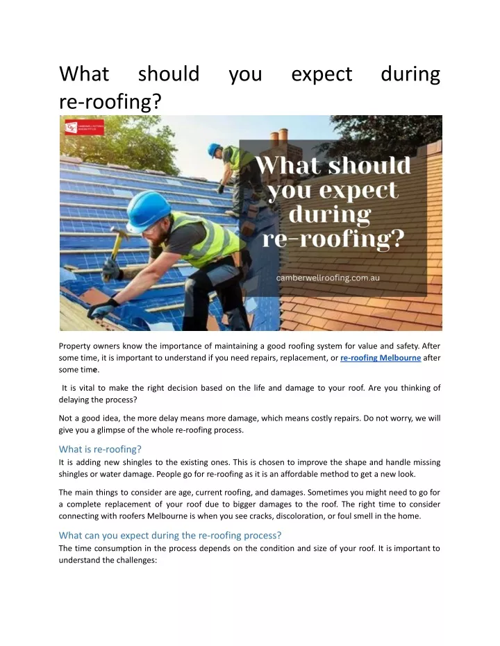what re roofing