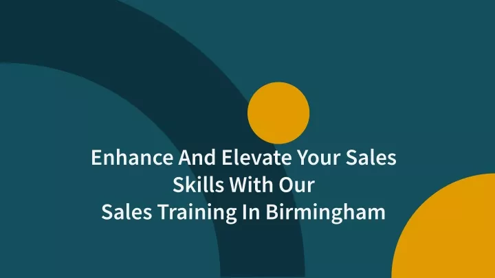 enhance and elevate your sales skills with