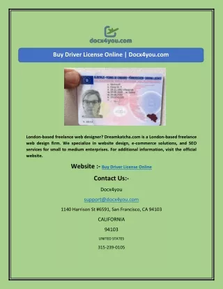 Buy Driver License Online | Docx4you.com
