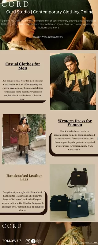 Modern clothing & accessories for men & women