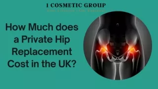 How Much does a Private Hip Replacement Cost in the UK?