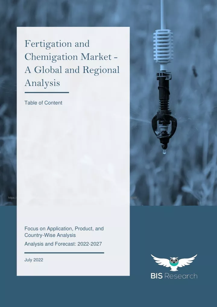 fertigation and chemigation market a global