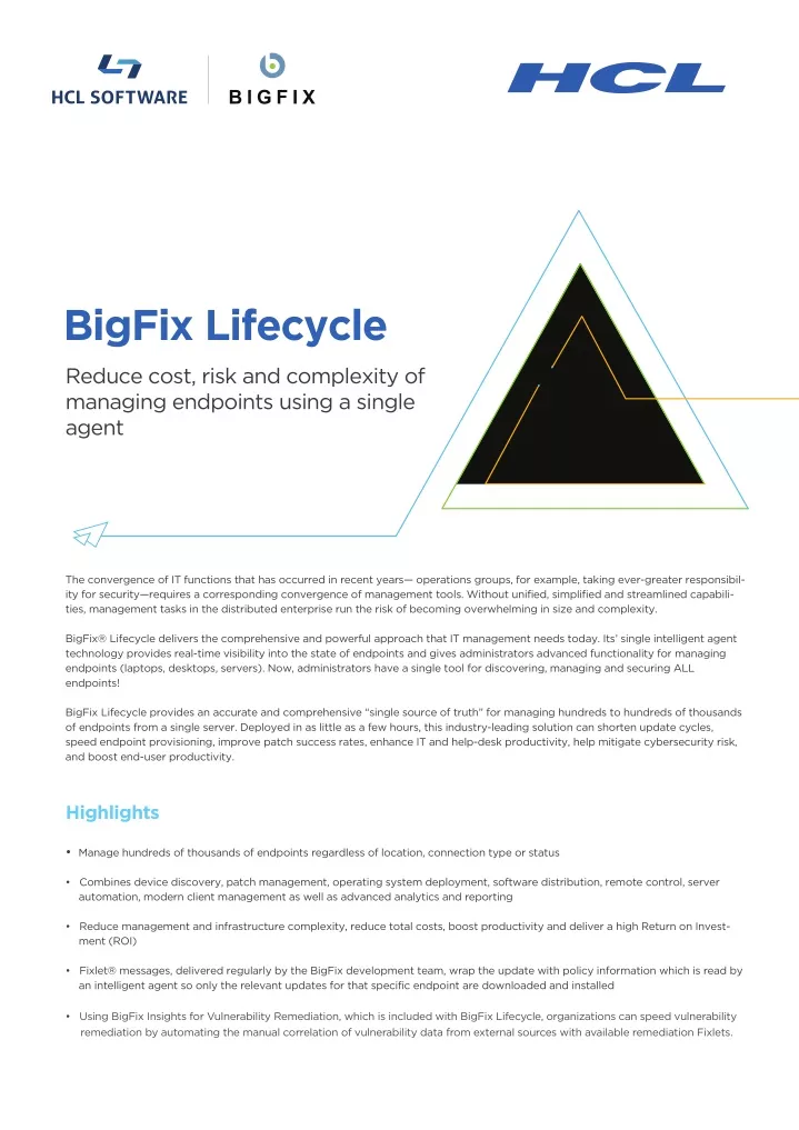 bigfix lifecycle