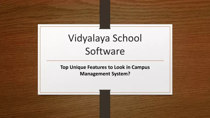 vidyalaya school software