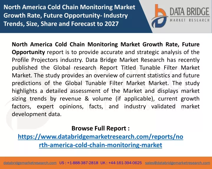 north america cold chain monitoring market growth