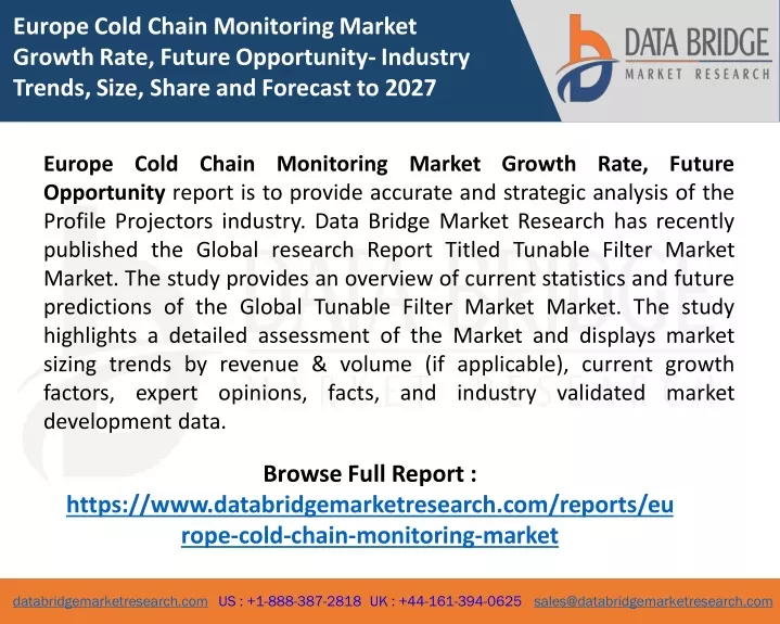 europe cold chain monitoring market growth rate