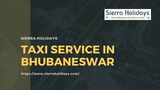Taxi Service in Bhubaneswar