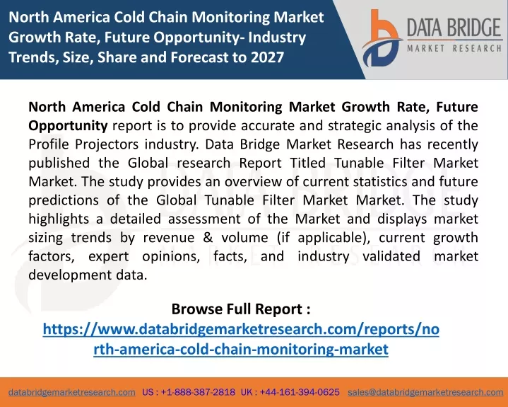 north america cold chain monitoring market growth