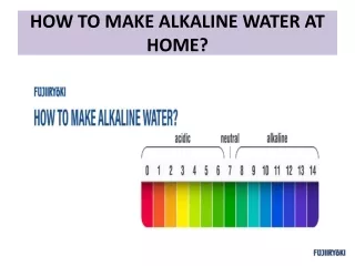 how to make alkaline water at home