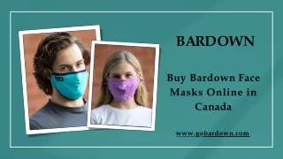Buy Bardown Face  Masks Online in  Canada