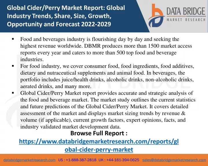 global cider perry market report global industry