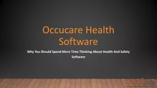 occucare health software