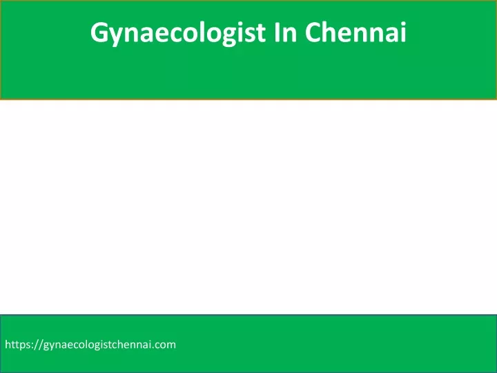 gynaecologist in chennai