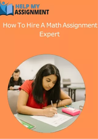 how to hire a math assignment expert