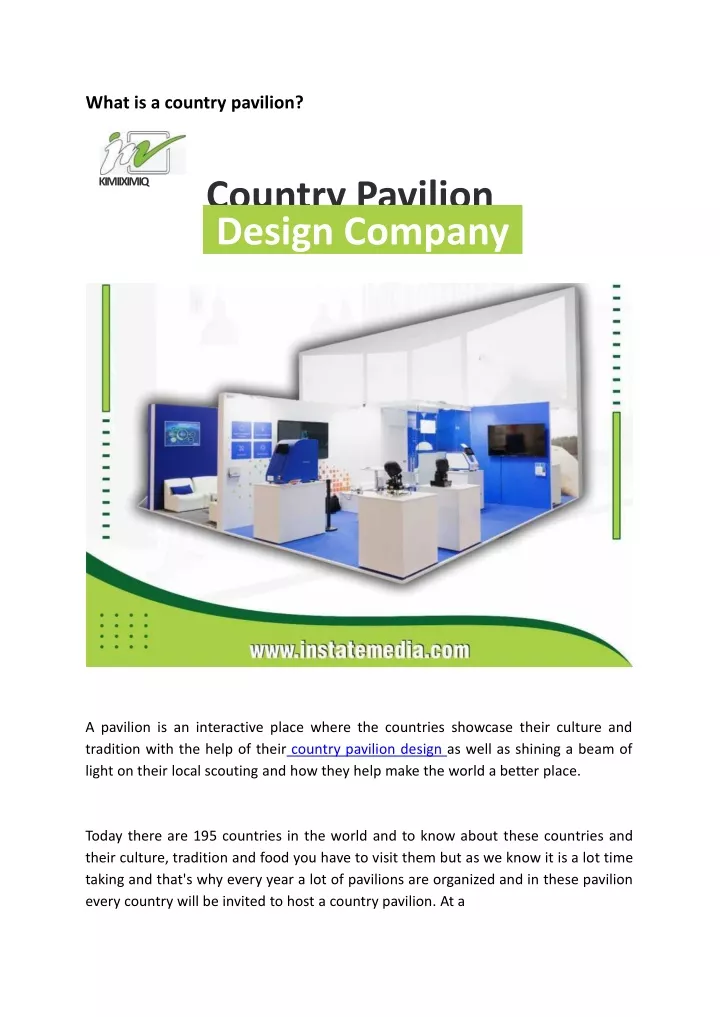 what is a country pavilion