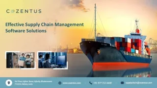 Effective Supply Chain Management Software Solutions