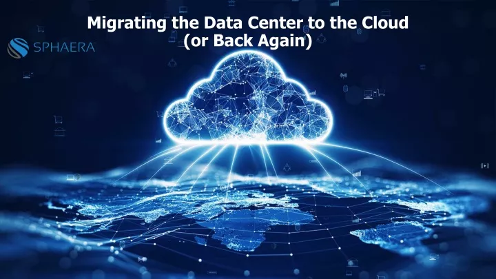 migrating the data center to the cloud or back again