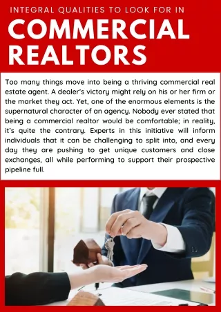 Licensed Commercial Real Estate Experts