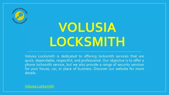 volusia locksmith
