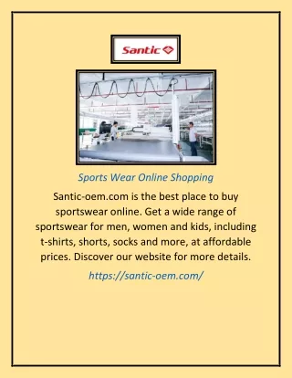 Sports Wear Online Shopping