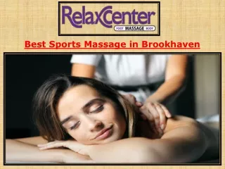 Sports Massage Brookhaven