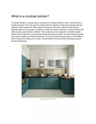 What is modular kitchen_ Why it's popular & how much does it's cost_