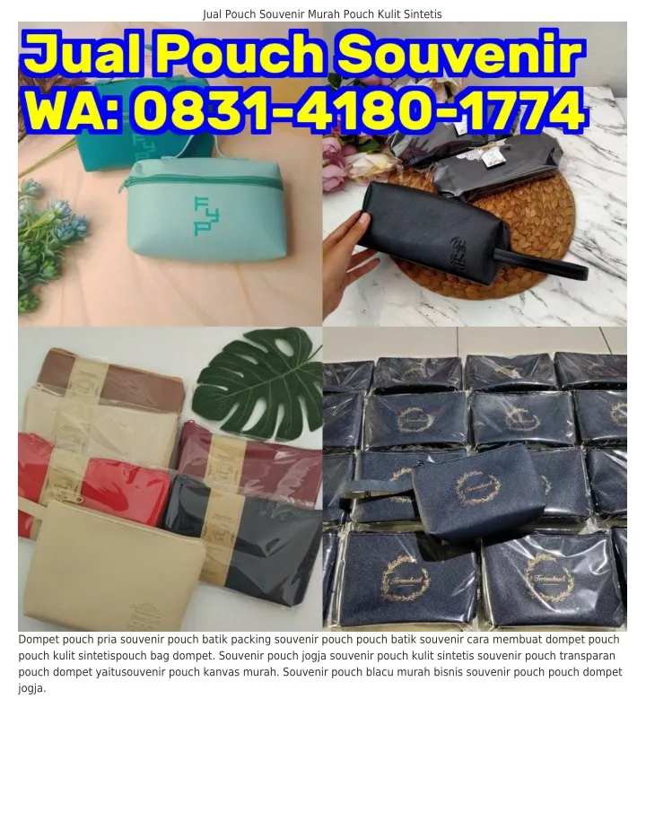 jual pouch souvenir murah pouch kulit sintetis