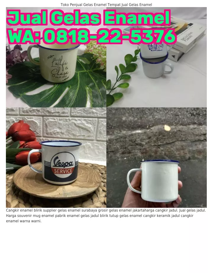 toko penjual gelas enamel tempat jual gelas enamel