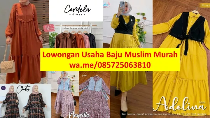 lowongan usaha baju muslim murah